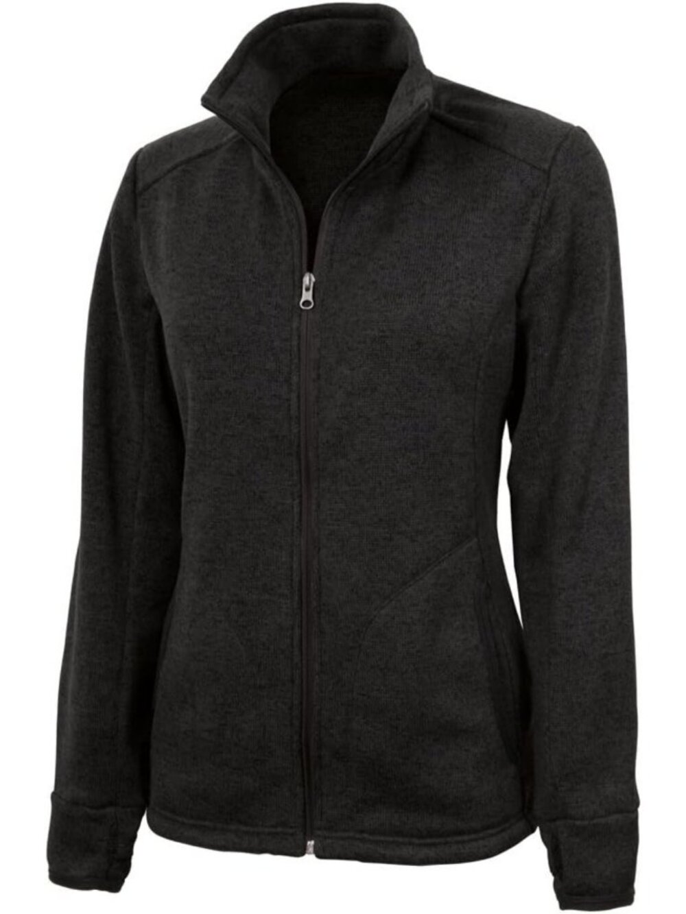 Cozy Women's Heathered Fleece Jacket | Soft, Warm, Casual Outerwear for Fall